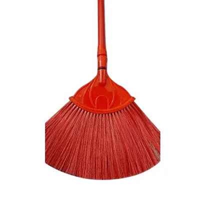 Plastic Red Broom (62") Handle Jhul Jharu (China) each